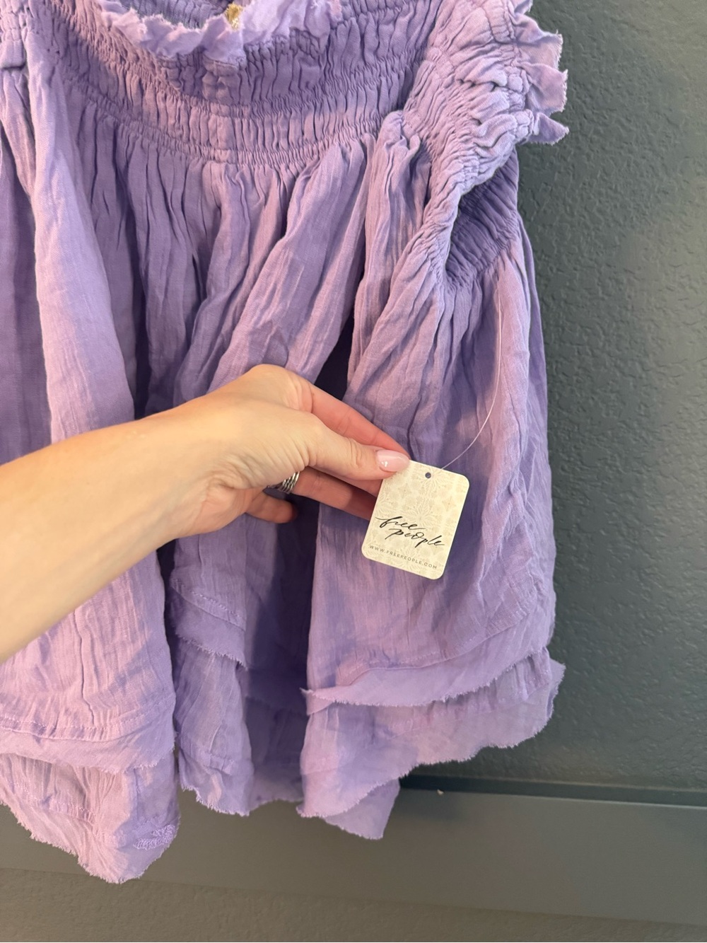 FREE PEOPLE • Layla set - tank and skirt outfit - XL purple NWT - Picture 4 of 9